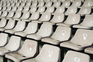 Dip molded stadium seating