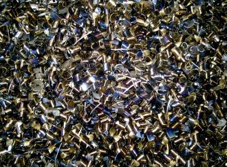 Metal shavings from a machine known as "chips"