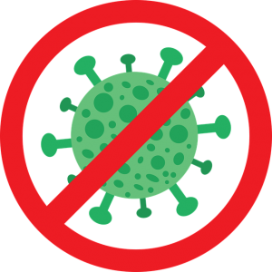 Illustration of germ prevention
