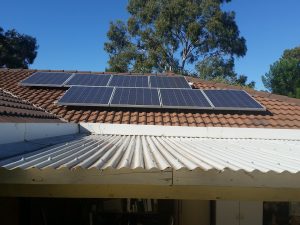  Rooftop solar panel installation