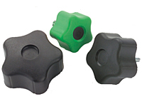 Plastic soft touch knobs