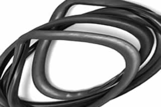 Extruded rubber profiles and gaskets